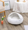 2 In 1 Dog And Cat Bed Pet Winter Bed Round Plush Warm Bed House Soft Long Plush Pets Bed Pet Products bigdil