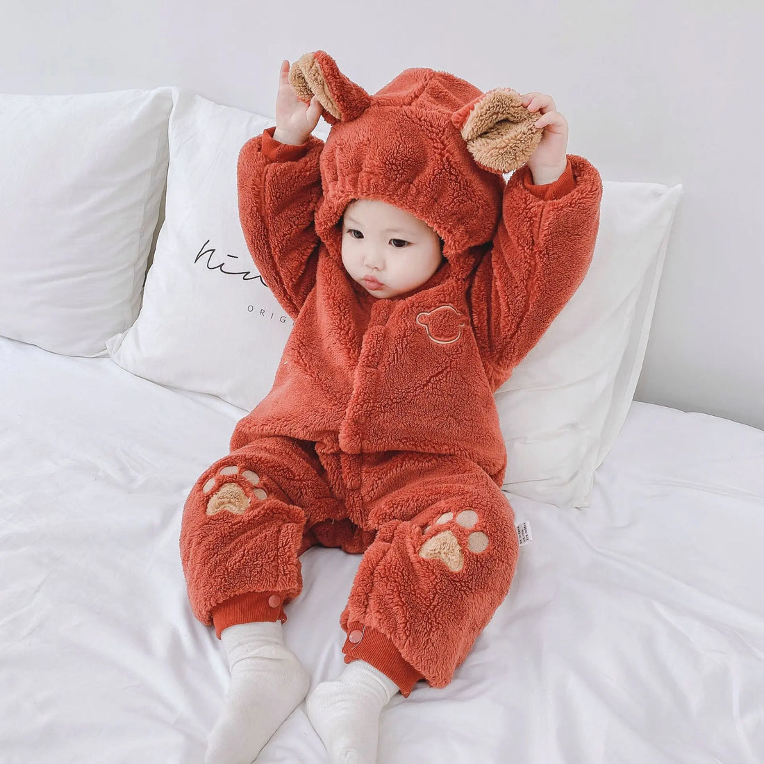 Newborn Baby Onesies Baby Clothes Romper Baby Quilted bigdil