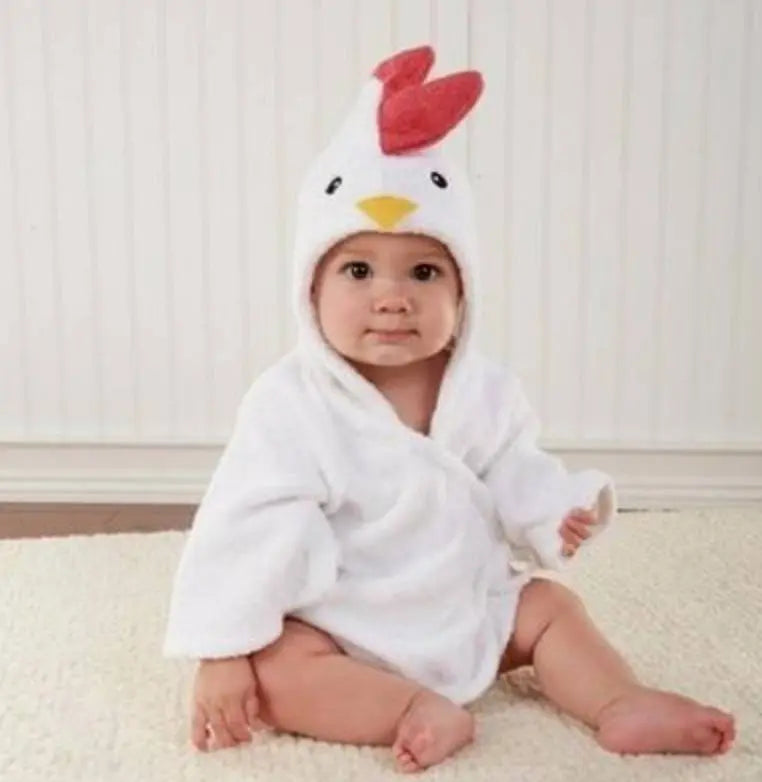 Cartoon Cute Animal Modeling Baby Bath Towels Baby Bathrobes Cotton Children's Bathrobes Baby Hooded bigdil