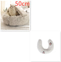2 In 1 Dog And Cat Bed Pet Winter Bed Round Plush Warm Bed House Soft Long Plush Pets Bed Pet Products bigdil