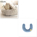 2 In 1 Dog And Cat Bed Pet Winter Bed Round Plush Warm Bed House Soft Long Plush Pets Bed Pet Products bigdil