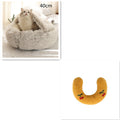 2 In 1 Dog And Cat Bed Pet Winter Bed Round Plush Warm Bed House Soft Long Plush Pets Bed Pet Products bigdil