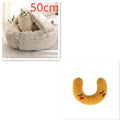 2 In 1 Dog And Cat Bed Pet Winter Bed Round Plush Warm Bed House Soft Long Plush Pets Bed Pet Products bigdil