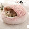 2 In 1 Dog And Cat Bed Pet Winter Bed Round Plush Warm Bed House Soft Long Plush Pets Bed Pet Products bigdil