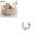 2 In 1 Dog And Cat Bed Pet Winter Bed Round Plush Warm Bed House Soft Long Plush Pets Bed Pet Products bigdil