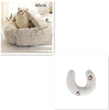 2 In 1 Dog And Cat Bed Pet Winter Bed Round Plush Warm Bed House Soft Long Plush Pets Bed Pet Products bigdil