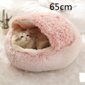 2 In 1 Dog And Cat Bed Pet Winter Bed Round Plush Warm Bed House Soft Long Plush Pets Bed Pet Products bigdil