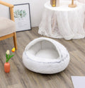 2 In 1 Dog And Cat Bed Pet Winter Bed Round Plush Warm Bed House Soft Long Plush Pets Bed Pet Products bigdil