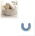 2 In 1 Dog And Cat Bed Pet Winter Bed Round Plush Warm Bed House Soft Long Plush Pets Bed Pet Products bigdil