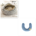 2 In 1 Dog And Cat Bed Pet Winter Bed Round Plush Warm Bed House Soft Long Plush Pets Bed Pet Products bigdil