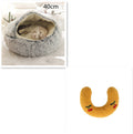 2 In 1 Dog And Cat Bed Pet Winter Bed Round Plush Warm Bed House Soft Long Plush Pets Bed Pet Products bigdil
