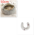2 In 1 Dog And Cat Bed Pet Winter Bed Round Plush Warm Bed House Soft Long Plush Pets Bed Pet Products bigdil