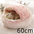 2 In 1 Dog And Cat Bed Pet Winter Bed Round Plush Warm Bed House Soft Long Plush Pets Bed Pet Products bigdil