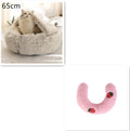 2 In 1 Dog And Cat Bed Pet Winter Bed Round Plush Warm Bed House Soft Long Plush Pets Bed Pet Products bigdil