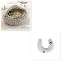 2 In 1 Dog And Cat Bed Pet Winter Bed Round Plush Warm Bed House Soft Long Plush Pets Bed Pet Products bigdil