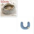 2 In 1 Dog And Cat Bed Pet Winter Bed Round Plush Warm Bed House Soft Long Plush Pets Bed Pet Products bigdil