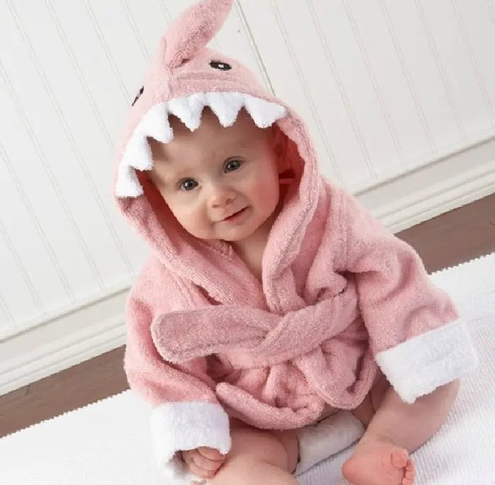 Cartoon Cute Animal Modeling Baby Bath Towels Baby Bathrobes Cotton Children's Bathrobes Baby Hooded bigdil