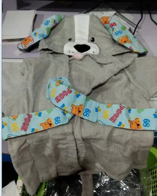 Cartoon Cute Animal Modeling Baby Bath Towels Baby Bathrobes Cotton Children's Bathrobes Baby Hooded bigdil