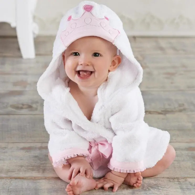 Cartoon Cute Animal Modeling Baby Bath Towels Baby Bathrobes Cotton Children's Bathrobes Baby Hooded bigdil