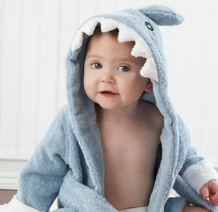 Cartoon Cute Animal Modeling Baby Bath Towels Baby Bathrobes Cotton Children's Bathrobes Baby Hooded bigdil