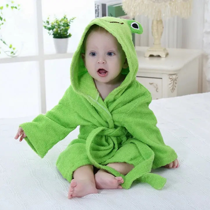 Cartoon Cute Animal Modeling Baby Bath Towels Baby Bathrobes Cotton Children's Bathrobes Baby Hooded bigdil