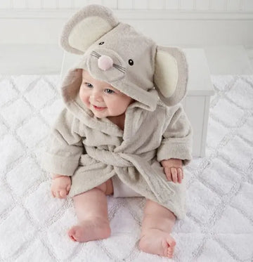 Cartoon Cute Animal Modeling Baby Bath Towels Baby Bathrobes Cotton Children's Bathrobes Baby Hooded bigdil